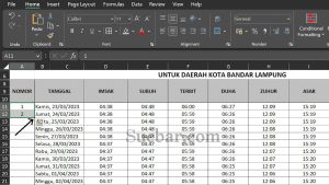 Cara Membuat Nomor Urut di Excel Otomatis